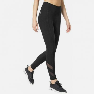 MONDETTA Women's Active Leggings Athletic Pocket High Waist (Black, M) NWT