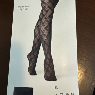 A New Day Fashion Tights Black Size M/L  New Perfect For Halloween