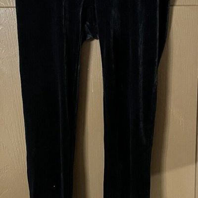 Spanx Velvet High Rise Black Leggings Medium