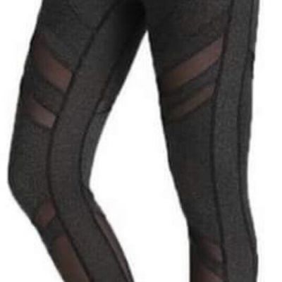 NWT Lotus Leggings Black Total Blackout Maxflo Mesh Panel High Waist Leggings S