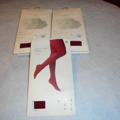 N/W/B A New Day Bing Cherry Control Top Opaque Tights Sold Separate Size Medium/