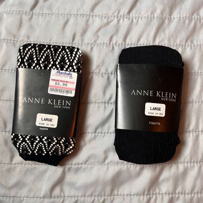 Anne Klein New York Tights Lot (2) Large