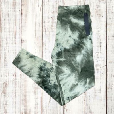 Women’s Leggings Plus Size 1X-2X NWT Tie Dye Olive Green Stretchy High Waist