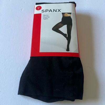 SPANX 10444R SHORTY SHAPING TIGHTS BLACK SIZE E NWT