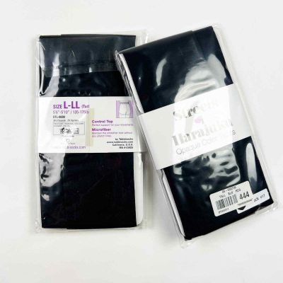 Streets of Harajuku opaque black tights size Large tall