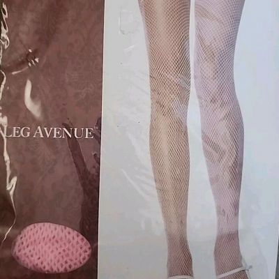 Leg Avenue Plus Size Pink Fishnet Pantyhose Hand-wash Drip Dry 1 Piece