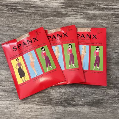 NEW Spanx The Original Footless Pantyhose Nude Size B Control Top Slimming 3 Set