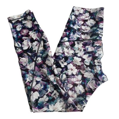 Lululemon Womens Mid Rise Full Length Floral Everlux In Movement Tight 25