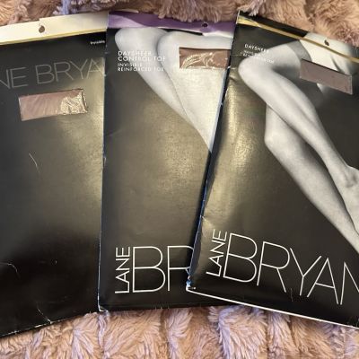 Lane Bryant VTG Three(3) Pairs Daysheer Womens Plus Stockings Pantyhose Sz F NIP