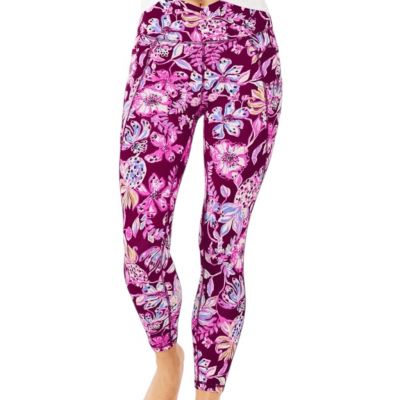 New! Lilly Pulitzer Women's South Beach High-Rise Leggings Amarena Cherry XL NWT