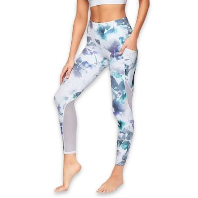 Athleta Women’s Floral Print Mudra 7/8 Tight Mesh Workout Leggings Size Medium