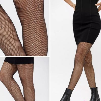 Urban Outfitters Jewel Fishnet Tights Size S/M New