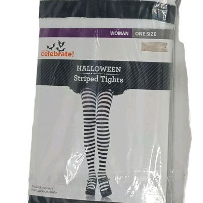 Black and White  Stockings 1 Size Halloween Costume