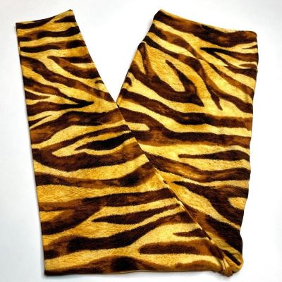 NEW LuLaRoe TC2 Leggings BROWN GOLD Cat TIGER Stripe Jungle Wild ANIMAL Sexy HOT