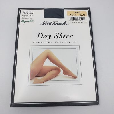 Nice Touch Day Sheer Everyday Pantyhose Womens Queen Size E Navy Nylons