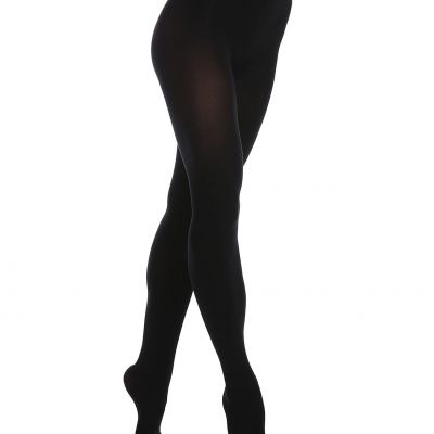 Women's 80 Den Soft Opaque Tights Women's Tights Large-X-Large Totally Black