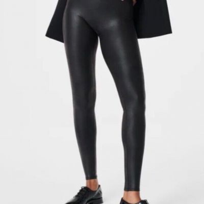 Spanx Size S Faux Leather Leggings for Women - Black