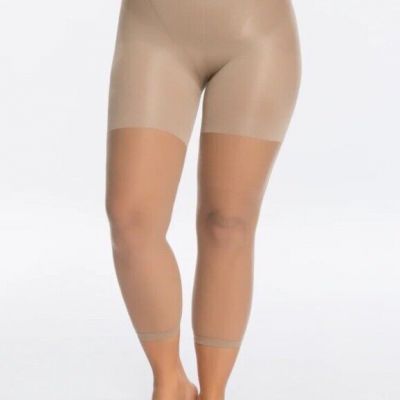 New Spanx The Original Footless Pantyhose Power Capri. Size D Nude