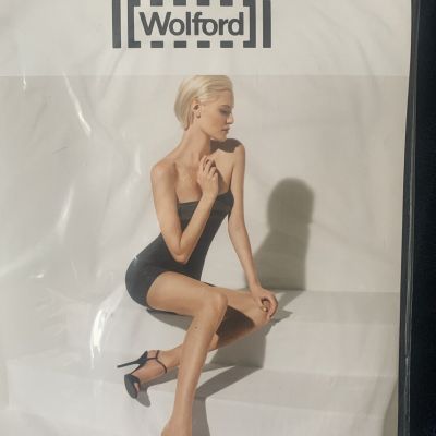 Wolford Womens Large Luxe Toeless Style Nude Cosmetic Nude 4273 New