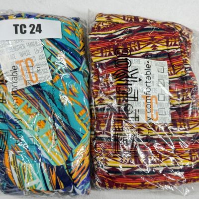 2 Pair of New LuLaRoe Tall and Curvy Buttery Soft Workout Yoga Leggings TC 24