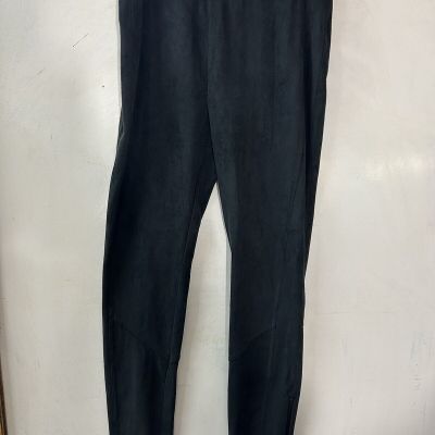 Abercrombie & Fitch Black Suede Front Leggings Zip Ankle Size S