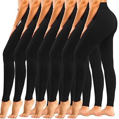 Plus Size Leggings for Women-Stretchy X-Large-4X Tummy Small-Medium 01#black