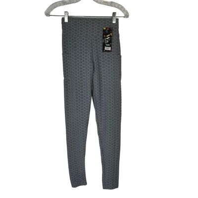 W and J Fashion Textured Leggings Gray Size Small/Medium New