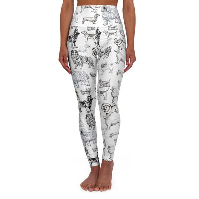 Maeve Dog Leggings, Trendy Fashion Statement, Anthropologie Inspired Yoga Pants,