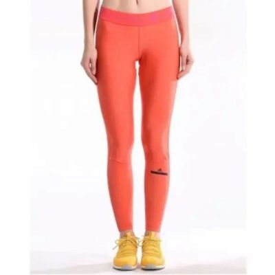 ADIDAS BY STELLA MCCARTNEY SMALL Running Long Tight Leggings In Bright Red