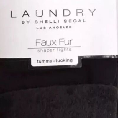 Laundry By Shelli Argali Tights Faux Fur Extra Warm New For Cold Weather Size L