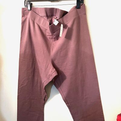 Old Navy Women’s Size XXL  ~ High-Waisted Cropped Leggings   MAUVE