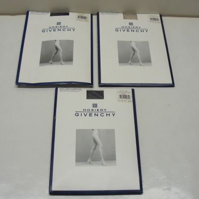 3 NEW HOSIERY GIVENCHY PANTYHOSE SIZE C BON NAVY / LE BEIGE NATURAL