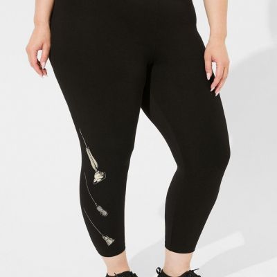 Torrid Disney Hocus Pocus Legging Crop Black NWT New 3X