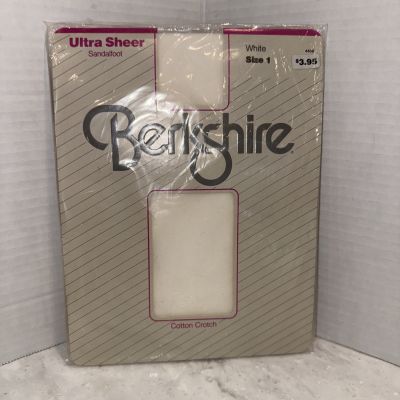 Berkshire Ultra Sheer Pantyhose White Size 1 Nylons Stockings