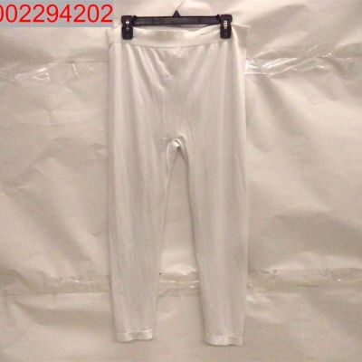 White Mark Plus Women's White Super Stretch Knit Leggings Plus Size 089902563189