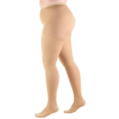 Truform Pantyhose Plus Size Full Figure: 20-30 mmHg M BEIGE (1758BG-M)