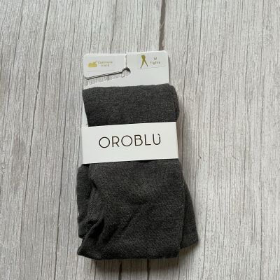 Oroblu Cashmere and Modal Opaque Tights Cheryl Size M Grey Melange