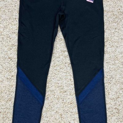 Tangerine Women's Size Small Color Block Leggings, Black , Navy Heather