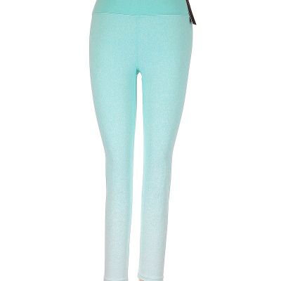 CARBON38 Bright Turquoise White Ombre Jacquard 7/8 Leggings - S