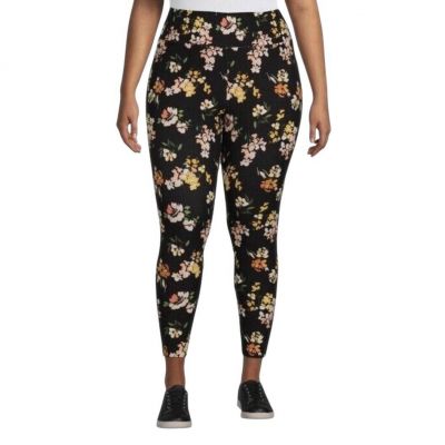 Women’s Terra & Sky Floral Leggings Size 2X (20W - 22W) NEW