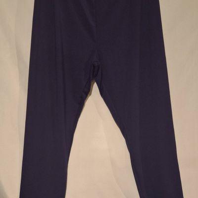 Womens Purple Elastic Pants Plus Size 1X