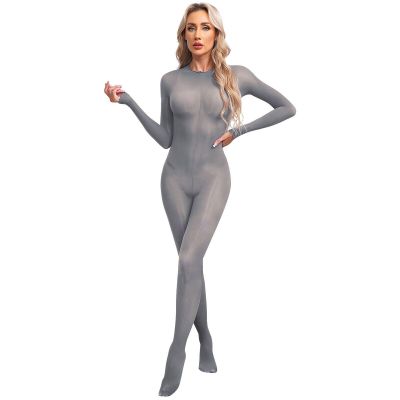 US·Women Jumpsuit See-Through Lingerie Regular/Crotchless Stretch Bodystocking