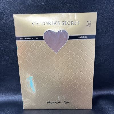 VICTORIA'S SECRET Nude SILKY SHEER PANTYHOSE SIZE Small