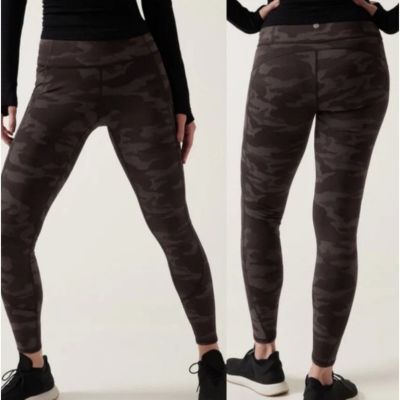 Athleta Reflective Rainier Tight Black Camo Print NWT Size 3X High Rise Pockets