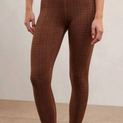 Z Supply houndstooth 7/8 legging in Bourbon - size S