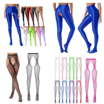 Sexy Women's Fishnet Pantyhose Tights Nylon Glossy Stockings Lingeries Nightwear