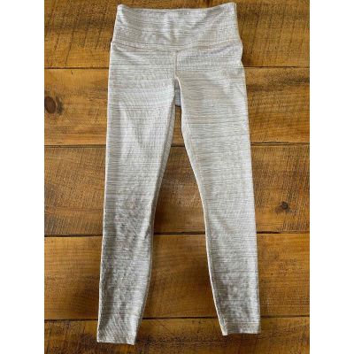 Womens Athleta Light Beige Textured Leggings Size XS