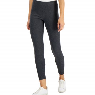 Style & Co Ribbed Skinny Leggings Gray Size S 4015