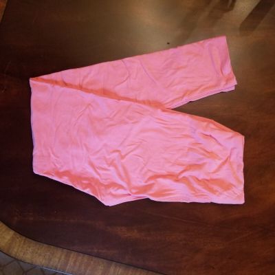 LuLaRoe Leggings OS, Solid Pink, NWT