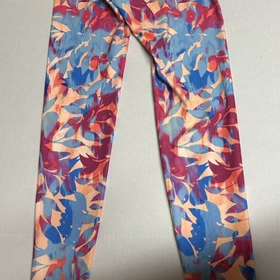 NWT Old Navy  Bright Floral leggings small women Multi Colored Extra High Rise